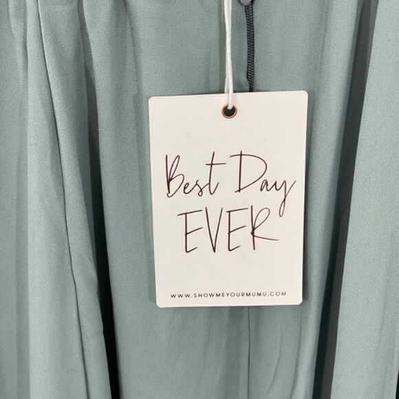 NWT Show Me Your MuMu Jenn V-Neck Sleeveless Bridesmaid Maxi Dress Size Small - Picture 5 of 12